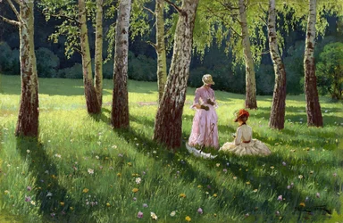 Zwei Frauen im Wald